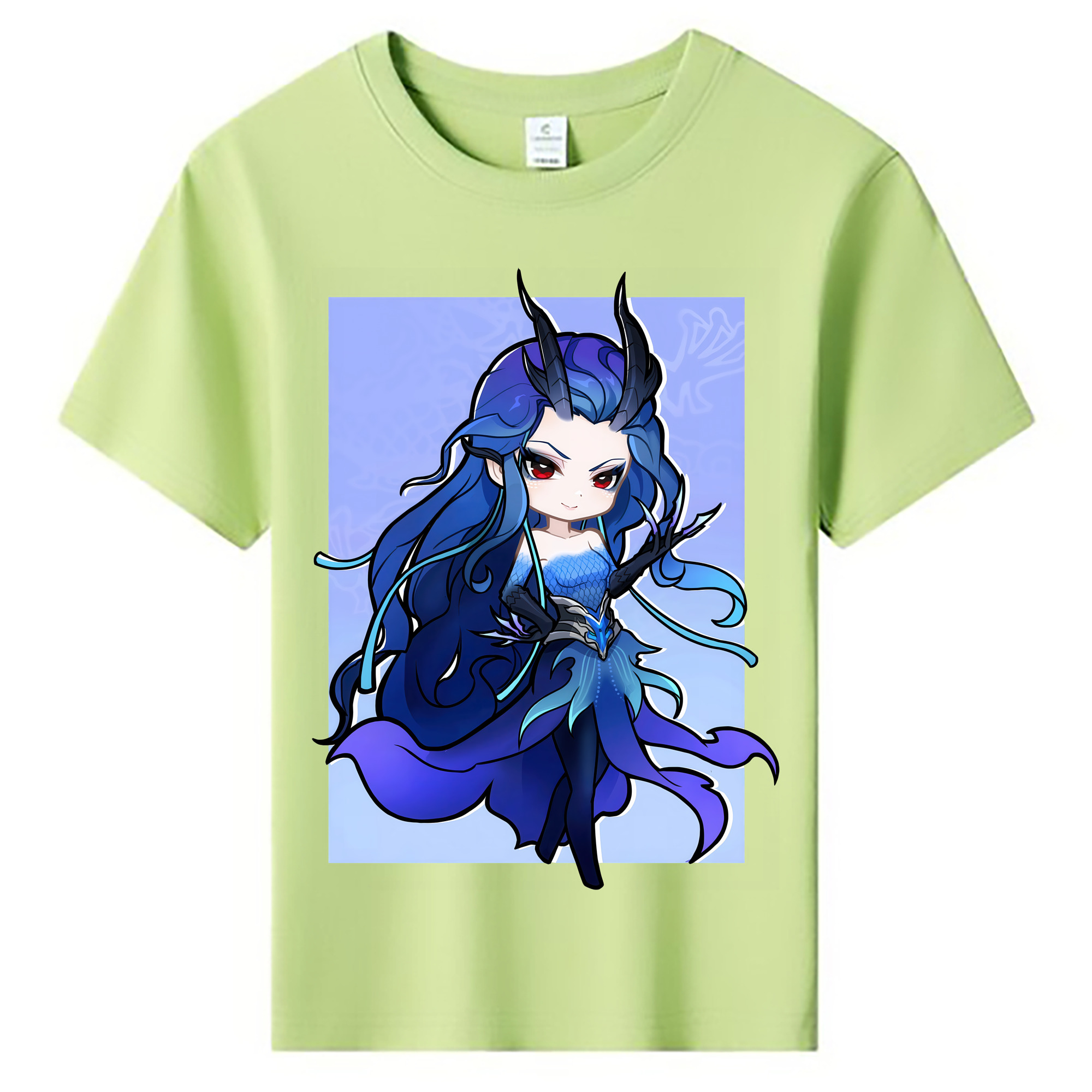 （画像用） Ne Zha 2 ナタ 魔童の大暴れ 綿100％キッズTシャツ（フロントプリント）